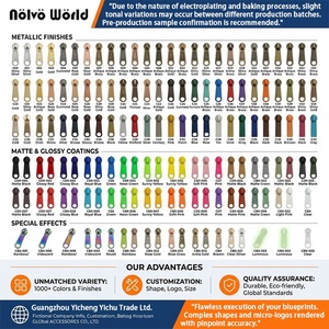 Tiranti per Cerniere in Metallo Fatti a Mano Unici con Tecnica di Rivestimento in Resina 5 #   Cursore per Cerniera in Nylon per Giacche/Borse/Accessori di Abbigliamento - Product Image 5