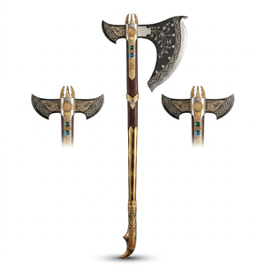 TheWizCrafts Handmade BIG <b>Viking</b> God Tomahawks Premium Quality DIY Decorative Forged Steel Blade Wooden Handle | 3-Year Warranty - Product Image 2