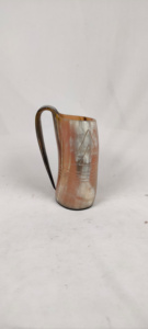 ชุดแก้วน้ำทรงเขาสัตว์สไตล์ไวกิ้ง ขัดเงาด้วยมือ สำหรับเบียร์ วิสกี้ ไวน์ กันน้ำ ลายศาสนา เหมาะสำหรับใช้ในบ้าน โรงแรม และบาร์ - Product Image 4