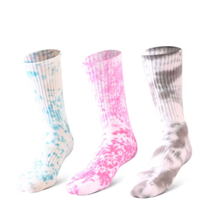 Calcetines Deportivos Unisex de Algodón, Elásticos, de Secado Rápido, Estilo Casual, con Tinte Tie-Dye y Dye-Dip, para Deportes de Otoño - Product Image 5