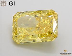เพชร CVD ทรงเรเดียนท์ น้ำหนัก 2.50 กะรัต สีเหลืองแฟนซีสดใส ความสะอาดระดับ VS2 ได้รับการรับรองจาก IGI สำหรับแหวนเพชรเดี่ยวสุดหรู - Product Image 6