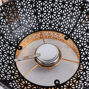 Luxury Round Lattice Chafing Dish Stainless Steel <b>Buffet</b> Food Warmer Ornate Gold White Black Catering <b>Server</b> - Product Image 5