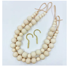 Elegant Wood Curtain Tie Backs for Home Living Room Ticback Factory Direct Sales Curtain <b>Tiebacks</b> Beaded Curtain Back - Product Image 3