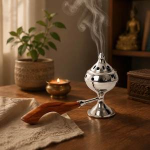 Premium Metal Incense Burner For Home Fragrance Meditation Yoga And Spiritual Aromatherapy Use - Product Image 4