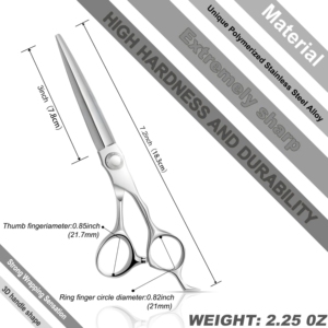 Tijeras de Peluquería Profesionales Harbor Industry, Tijeras de Precisión para Barbería y Salón de Belleza, Fabricante OEM - Product Image 3