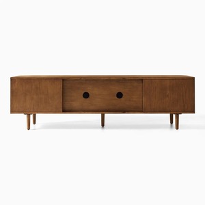 <b>Rustic</b> Solid Wood Living Room Cabinet with 5 Drawers Shaker Doors Handmade for Storage - Product Image 4