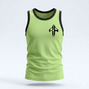 Top Style Causal Premium Quality Customized Design Technics <b>Printed</b> <b>Material</b> 100%Cotton Top Men's Tank Top by RIVIAN ATLANTIC - Product Image 2
