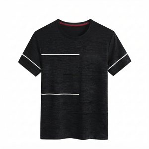 T-shirts promotionnels pour hommes, col rond, manches courtes, coupe ample, respirants, séchage rapide, prix de gros OEM - Product Image 2