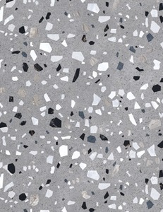 Azulejo de Porcelana Moderno para Piso y Pared con Acabado de Terrazo Gris Urbano, Multitamaño, Esmaltado, para Interiores y Exteriores - Product Image 2