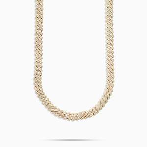 Collier chaîne cubaine plaqué or 18 carats pour homme, style hip-hop, à porter au quotidien - Product Image 2