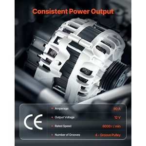 Alternatore per Auto KIA Spectra5 e Hyundai Elantra 11311N, Compatibile con Spectra5 2.0L 2007-2009 e Soul Elantra L4 2.0L 2010-2011 - Product Image 3