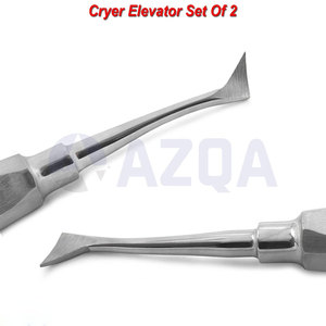 ชุดเครื่องมือยกโคนฟันสแตนเลสสตีล Cryer จำนวน 2 ชิ้น สำหรับการผ่าตัดถอนฟัน - Product Image 4