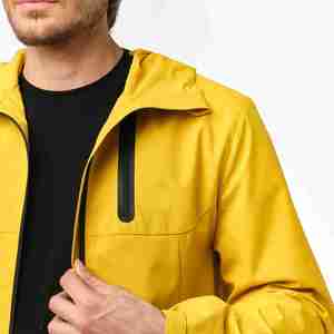 Custom Logo <b>Men's</b> Canvas Windbreaker <b>Jacket</b> Hooded Zipper Waterproof Breathable Plus Size Winter OEM <b>Jacket</b> - Product Image 4
