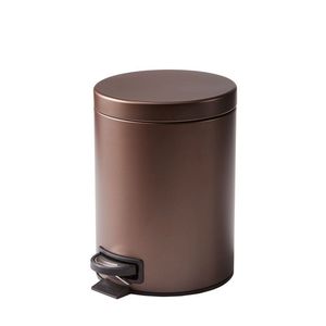 Cubo de Basura Delgado de Acero Inoxidable Bronce de 1.3 Galones con Pedal, Cubo de Basura Metálico para Interiores, para Hotel y Hogar - Product Image 2