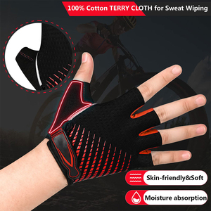 Gants de cyclisme personnalisés à demi-doigts, fabrication OEM sous marque privée, paume rembourrée, approvisionnement en gros pour les détaillants mondiaux de vélos - Product Image 2