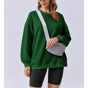 Sudadera de Diseño Exclusivo, Felpa Suave, Cuello Redondo, Corte Holgado, Informal, para Uso Diario, Estilo Urbano, para Mujer, Talla Grande - Product Image 3