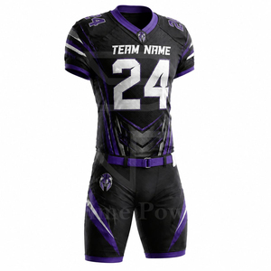 Nuevo Conjunto de Uniforme de Fútbol Americano Sublimado 2026, Jersey y Pantalones Personalizados para Equipo, Nombre del Jugador, Ecológico, Transpirable, Verano - Product Image 4