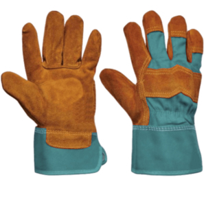 Top Grade Heavy Duty Cowhide Split Leather Work <b>Gloves</b> CE Certified 11 oz Thickness Personal Protective Abrasion Safety <b>Gloves</b> - Product Image 2