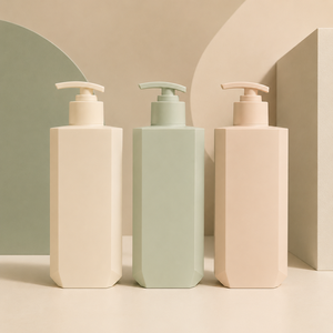 Flacon pompe hexagonal en plastique PE personnalisé pour shampoing, gel douche, soins de la peau, emballage - Product Image 3