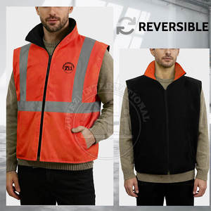 Nouveauté, best-seller, veste réfléchissante de sécurité durable, haute visibilité, classe 1 ANSI, logo personnalisé, LED clignotante - Product Image 2