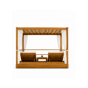 Ensemble de chaises longues de plage ARTERRA Premium en teck pour l'extérieur, résistantes aux intempéries, pour jardin, patio, hôtel, villa - Product Image 2
