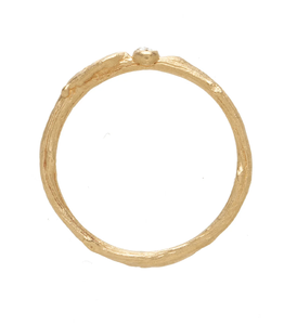 แหวนแต่งงานเพชรแล็บทรงกลมเจียระไนแบบบริลเลียนท์ ทอง 14K ดีไซน์ทันสมัย รับรองโดย IGI แหวนหมั้น แหวนของขวัญ สำหรับทุกเพศ - Product Image 3