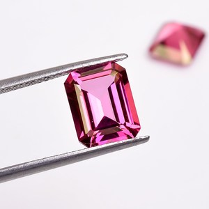 AAA Grade Natural Pink Topaz Loose Gemstone Lot 10x14mm to 12x16mm Octagon Emerald Cut Faceted Pink Topaz Stone for Jewelry - Product Image 5