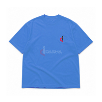 T-shirt en coton grande taille unisexe, impression numérique en relief personnalisée, tee-shirt surdimensionné personnalisé, OEM, vente en gros, faible MOQ