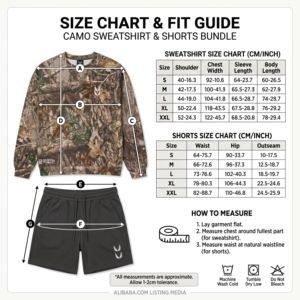 Sweat-shirt à col rond camouflage pour homme, coupe classique, en polyester tricoté, décontracté, respirant, avec logo frontal, ODM - Product Image 6