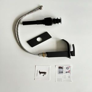 Rubinetto da Bagno Monocomando in Acciaio Inox Nero Opaco, Miscelatore per Lavabo a Foro Singolo, Non Spedibile nei Fine Settimana tramite USPS/FedEx - Product Image 5