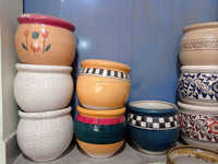 Pot dapur tanah liat Tong memasak Earthenware Terra Cotta buatan tangan tradisional memasak Pot tanah liat memasak peralatan dapur