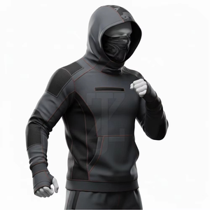 Ropa Deportiva Ligera, Transpirable y Cómoda, Sudadera con Capucha Ideal para Entrenamiento de MMA, Boxeo, Gimnasio, Ejercicio y Actividades - Product Image 3