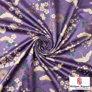 Premium Printed Japan Satin Fabric Manufacturer Custom OEM ODM Apparel Bridal Home Textile Export Factory - Product Image 4