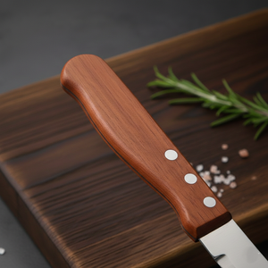 มีดสเต็กคุณภาพสูงระดับมืออาชีพ สำหรับร้านอาหารตะวันตก ใบมีดสแตนเลสแบบหยัก สำหรับเชฟ เป็นมิตรกับสิ่งแวดล้อม ทนทาน - Product Image 4