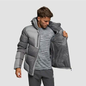 Custom Made Design Your <b>Own</b> Front Hooded Men Puffer Jacket Customized Color Size High Quality Waterproof Eco-Friendly Winter - Product Image 6