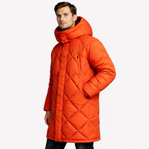 เสื้อแจ็คเก็ตมีฮู้ดสำหรับฤดูหนาวแบบควิลท์สำหรับผู้ชายและผู้หญิง ยี่ห้อ GLOVES City น้ำหนักเบา ระบายอากาศได้ดี กันลม ไซส์ใหญ่ สีพื้น อุ่นสบาย ปิดด้วยซิป - Product Image 5