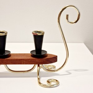 Porte-bougie en bois et métal de haute qualité, design quatre-en-un, parfait pour la décoration de table à la maison, les restaurants et l'aménagement d'hôtels - Product Image 6