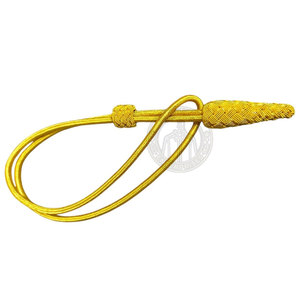 Cordon décoratif tressé fin en coton/nylon/polyester, finition nœud d'épée, léger, écologique, personnalisable pour les cérémonies - Product Image 3