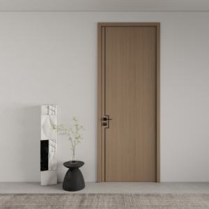 Puerta Interior de WPC con Diseño Minimalista, Resistente a la Humedad y al Sonido, Puertas de Empujar y Tirar de Material Compuesto de Madera y Plástico - Product Image 1