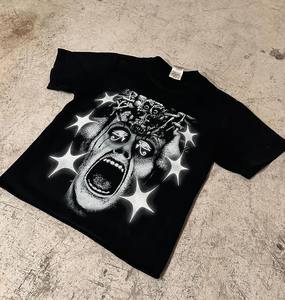 เสื้อยืดผ้าฝ้ายถัก 100% ประดับคริสตัลแบรนด์ตามสั่ง พิมพ์ลายดิจิตอล ซับลิเมชั่น รับผลิตแบบ OEM จำนวนมาก - Product Image 5