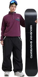 Pantalon de ski unisexe pour adultes, imperméable, chauffant, coupe-vent, en tissu -Tex 10000 mm, polyester, fermeture à cordon, style cargo, doublure polaire - Product Image 6