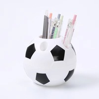 Support et Rangement pour Stylos en Plastique Motif Football, Couleurs Assorties, Service OEM/ODM pour Rangement de Papeterie de Bureau – Vente en Gros