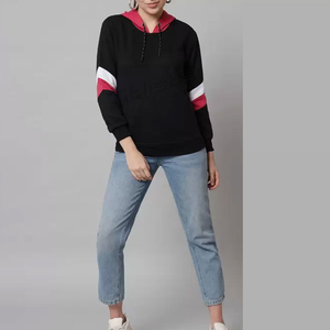 เสื้อฮู้ดดี้ผู้หญิงผ้าพรีเมียมทันสมัย สัมผัสนุ่ม สวมใส่สบาย ทรงพอดีตัว เสื้อผ้าลำลองสไตล์โมเดิร์น น้ำหนักเบา - Product Image 4
