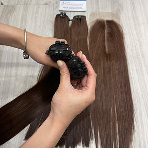 ผมตรงแบบขายส่งและแบบปิดท้าย สีน้ำตาล ผมแท้เวียดนาม 100% จากผู้ผลิตชั้นนำ - Product Image 1