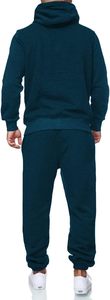 Premium 380GSM Polyester Fleece Tracksuit for Men Solid Red Pullover Hoodie <b>Pants</b> Set Embroidered Logo Custom Streetwear Winter - Product Image 2