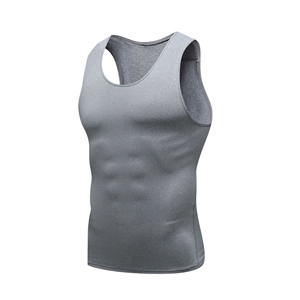 <b>Men's</b> <b>Black</b> Sleeveless <b>Tank</b> <b>Top</b> O-Neck Solid Color Casual Knitted Quick Dry Sportwear - Product Image 6