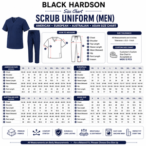 Uniformes Médicos Unisex de Primera Calidad, 180 GSM, Algodón y Poliéster, Cuello en V, Color Azul Cielo, para Uso Hospitalario, con Logotipo Bordado Personalizado - Product Image 3