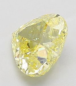 Diamant naturel de qualité collection, jaune intense, taille cœur, 2.00-2.10 carats, clarté VS1, pierre brute premium - Product Image 3