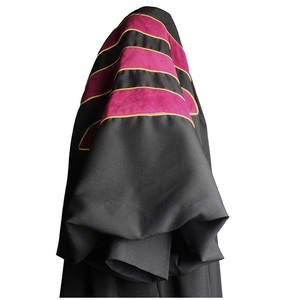 Túnica de Doctorado de Lujo para Ceremonia de Graduación Universitaria, Traje de Convocatoria de Doctorado - Product Image 6