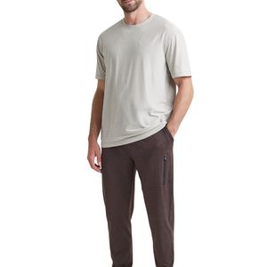 Camiseta de Hombre Personalizada al por Mayor, Cuello Redondo, Manga Corta, Algodón Gris, Informal, Suave, Transpirable, Ligera, Verano, Moda - Product Image 3